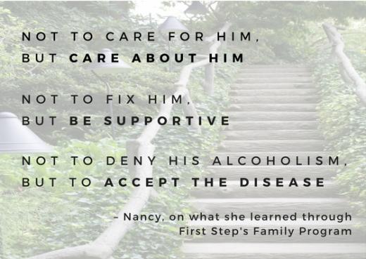 what Nancy learned at First Step Recovery