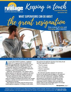 What supervisors can do about the Great Resignation newsletter