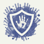 Hands with a shield representing Child Abuse Prevention
